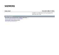 Data sheet 6SL3203-0BE31-1BA0