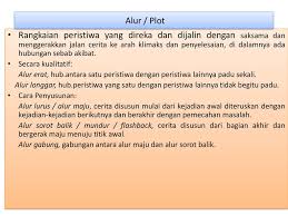 Jadi, rangkaian peristiwa yang dijalin berdasarkan urutan kejadian,dari awal sampai akhir disebut alur/plot. Kompetensi Dasar Memahami Struktur Dan Kaidah Teks Novel Baik Melalui Lisan Maupun Tulisan Ppt Download