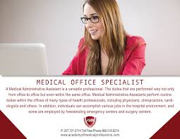 Medical Office Specialist Academyofmedicalprofessions Medicalofficespecialist Jobs Mai Medical Administrative Assistant Health Professionals Medical Office