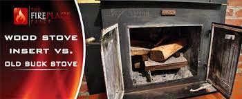 Insert the claw of the hammer under the hearth plate that protrudes from the bottom of the stove. Modern Wood Stove Insert Vs Old Buck Stove