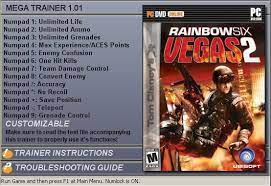 Achieve the rank of officer. Tom Clancy S Rainbow Six Vegas 2 Trainer 13 1 0 Gamesread Com