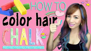 Check out this kool aid hair dye tutorial. How To Color Hair Using Chalk Cheap And Easy Hair Hack Youtube