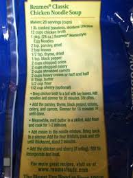 In a large pot, mix the cream of chicken soup, cream of mushroom soup, chicken broth, and chicken meat. 16 Reames Noodle Recipes Ideas Recipes Reames Noodle Recipes Reames Noodles