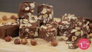 مكعبات النوتيلا بالمكسرات recipe sweet recipes cooking recipes food