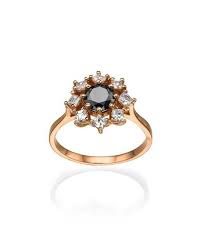 Add a fun statement ring to your jewellery collection. Rose Gold Black Diamond Engagement Ring 1 80ctw Round And Princess Shiree Odiz