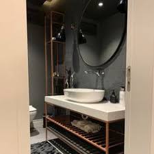 Contemporary Bathroom Ceramic Commercial Precast Aquacool Aquadream Contemporary Bathroom Round Mirror Bathroom Bathroom