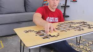 Putting together furniture has always been overly tedious and our newest coffee table adds 91. Coffee Table Doubles As A Jigsaw Puzzle