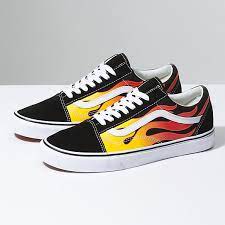Boots, sneakers, wide width, dress, casual Flame Old Skool Shop Shoes At Vans
