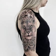 Leo Lioness Tattoo Tattoo Ideas And Inspiration Emiliotattoo Lioness Tattoo Lion Shoulder Tattoo Shoulder Tattoos For Women