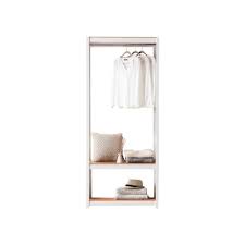 Hot popular clothes cabinet hanging telescopic clothes rack for sale. Clothing Racks Portable Closets At Lowes Com