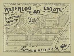 Poster Estate Map Waterloo Bay Estate Wynnum Vintage Maps Map Brisbane Map