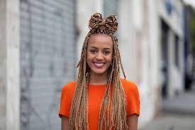 Braids like these give the hair a beautiful texture and great movement. Styles With Box Braids 18 Looks 2 Tutorials All Things Hair Us