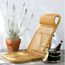 Vintage Rattan Beach Chair Rattan Beach Chair Beach Lounge Chair Folding Beach Chair