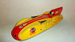 1950 S Wynn S Friction Proofing Land Speed Record Racer 9 1 2 By Mt Of Japan Tin Toys German Toys Old Toys