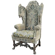 Magnificent Carolean Style Scroll Wing Armchair 1stdibs Com Winged Armchair Armchair Antiques