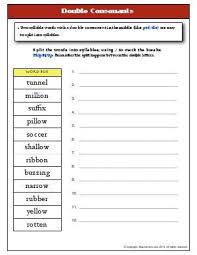 It works, but it splits user input into one word. Worksheet Double Consonants Split The Words Into Syllables Using To Mark The Breaks Helpfu Syllable Worksheet Double Consonant Words Grammar Worksheets