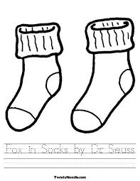 Fox In Socks By Dr Seuss Worksheet Dr Seuss Coloring Pages Dr Seuss Crafts Seuss Crafts