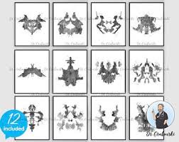 Each of us has seen at least one picture with blots, that potentially remind us of something. Rorschach Inkblot Etsy