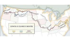 Route Of The Lewis And Clark Expedition Lewis And Clark Trail Lewis And Clark Route Lewis And Clark