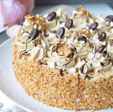Mokkataart Hazelnoot Taart Mokka Taart Zoete Taart Recepten