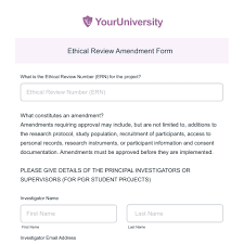 The first amendment protects the freedoms of speech, religion, press, assembly, and petition the first amendment, passed by congress on september 25, 1789 and ratified on december 15, 1791. Ethical Review Amendment Form Formstack