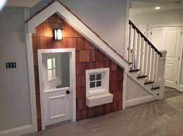 Under stairs playhouse under staircase playhouse with duct doors and mail box cute idea space saving playhouse under stairs planning an inside playhouse! Goodshomedesign