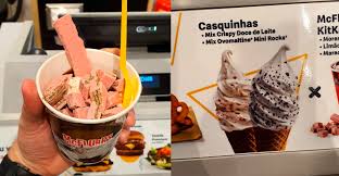 Mcdonald S Apresenta Mcflurry Kitkat Com Sabores Exclusivos E Casquinhas Especiais Em Nova Unidade Geek Publicitario Mcdonald Mcdonald S Casquinha