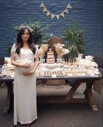 Rustic Neutral Lamb Baby Shower Cake Dessert Table Baby Lamb Baby Shower Baby Shower Dessert Table Unisex Baby Shower