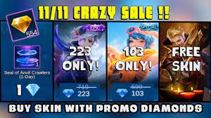 How To Buy Skin Epic Recall Effect Using Promo Diamond 11 11 Crazy Sale Mobile Legends Bang Bang Youtube