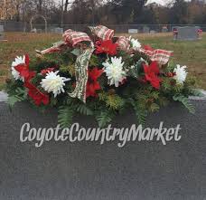 Lori@hardworkingmom.comfollow me on instagram @hardwor. Winter Headstone Saddle Flowers For Headstone Grave Decoration Memorial Flowers Christmas Grave Flowers Cemeter Memorial Flowers Cemetery Flowers Grave Flowers