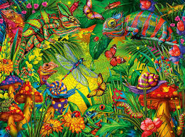 For a fun activity at christmas, let your child enjoy online and printable word games that are bursting with holiday cheer. Amazon Com Buffalo Games Tropical Forest 1000 Piece Jigsaw Puzzle Toys Games