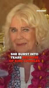 Queen Camilla was seen with tears streaming down her cheeks. Their  Majesties were at a farewell ceremony in Samoa when the Queen consort burst  into tears, and the reason behind it was