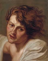 George Romney (near Dalton-in-Furness, Lancs. 1734-Kendal, Cumbria 1802),  Study of a boy reading, in profile, bust-length