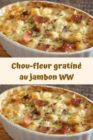 Top 5 gratin dauphinois in the world. Chou Fleur Gratine Au Jambon Ww Recettes Du Monde Recette Gratin Chou Fleur Recettes De Cuisine Recette Cuisine Minceur