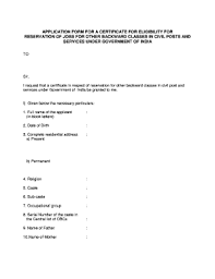 Occupational Group In Obc Certificate Fill Online Printable Fillable Blank Pdffiller Please enter certificate number for verification. obc certificate fill online