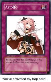 Yu Gi Oh You Ve Activated My Trap Card Lol Anime Meme Face Anime Traps Anime