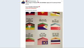 Negeri sembilan darul khusus warna: Foto Malaysia Cetak Bendera Indonesia Terbalik Rakyat Indonesia Protes Sea Games Bola Com