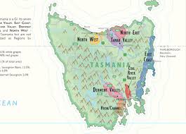 Wine Map Of Australia Tasmania Detail Available From Vinodiversity Com For Shipping To Australian Addresses Wine Map Australia Map Australia Wine