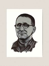 Eugen Berthold Friedrich Brecht, Berthold Brecht Drawing, Fan Art Berthold  Brecht Art Print