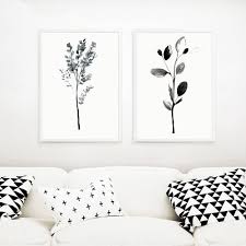 Download wall painting images and photos. Botanical Framed Wall Art Set Of 2 Scandinavian Art Black And White Art Choose Size And Frame Color Framed Wall Art Wall Decor Paintings Wall Coverings Decals More