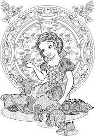 Disney Coloring Pages For Adults Best Coloring Pages For Kids Disney Princess Coloring Pages Snow White Coloring Pages Mandala Coloring Pages