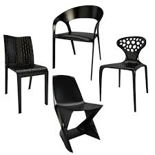 Neutral but well crafted 3d model of outdoor (patio, garden) furniture made from catalogue blueprints. Outdoor Plastic Black Chairs 3d Model Ami Cgtrader