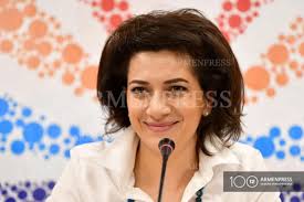 Press conference of PM Pashinyan's spouse Anna Hakobyan