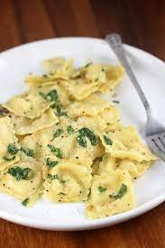 Ravioli With Garlic Basil Oil Recipe Blogchef Net Ravioli Sauce Recipes Food