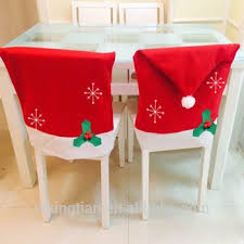 Just slip onto the back of chairs. Holiday Red White Felt Chair Cover Back Santa Hats Set Of 4 For Chair Covers For Christmas Buy Chair Covers Chair Covers For Christmas Santa Hat Chair Covers Product On Alibaba Com