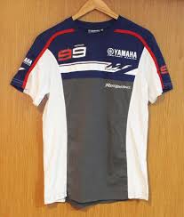 Jorge Lorenzo Official Teamwear Yamaha Motogp Factory Racing Blue Shirt Small Team Wear Blue Shirt Yamaha Motogp
