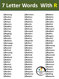 R letter words are given in english. 7 Letter Words With R Vocabularypoint Com