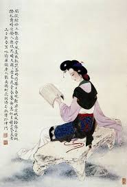 劉禹錫 柳花詞 開從綠條上 散逐香風遠 故取花落時 悠揚佔春晚 輕飛不假風 輕落不委地 撩亂舞晴空 發人無限思 晴天闇闇雪 來送青春暮 無意似多情 千家萬家去 japanese prints geisha art chinese painting