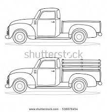 Bundle set of multi color pickup truck on white background. Old Pickup Trucks Pickuptrucks Truck Crafts Truck Coloring Pages Christmas Red Truck