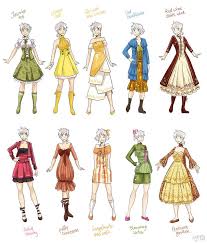 Various Female Clothes 2 By Meago On Deviantart Clothes Illustration Manga Clothes Anime Dress